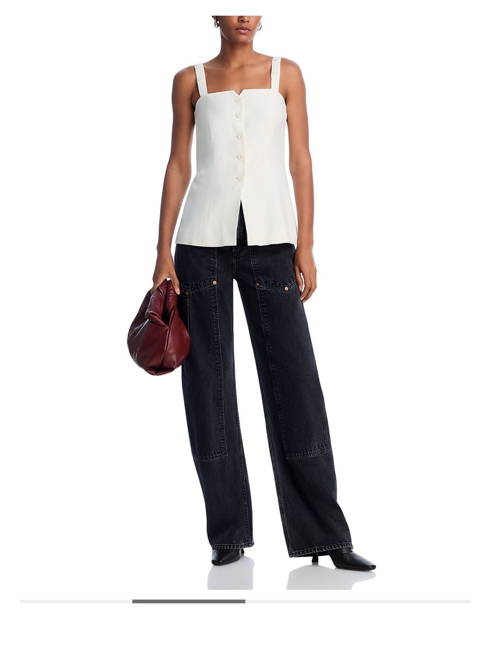 DEREK LAM 10 CROSBY NOVA VEST TOP size 4 NWT